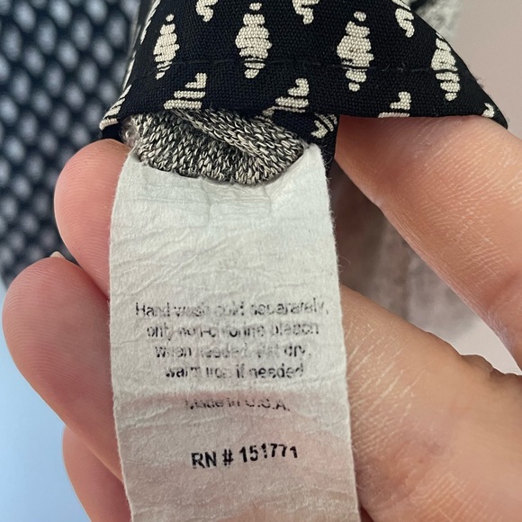 Le Lis StitchFix Gray Black Lightweight Sweater Diamond Pattern Casual Sz Large - Picture 5 of 8